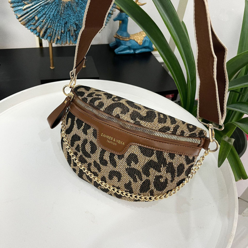 PU mestská cezramenná taška na pás s vreckom na zips a polyesterovou podšívkou, jar 2025