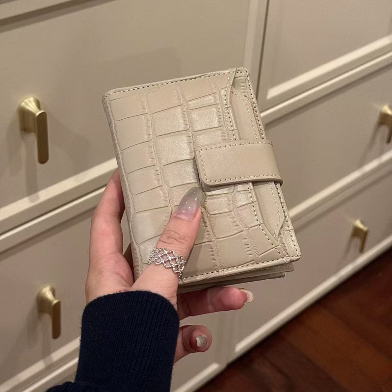 PU kožený peňaženka na karty s skladacím držiakom – vodotesná, ultra ľahká, polyesterová podšívka, leto 2025