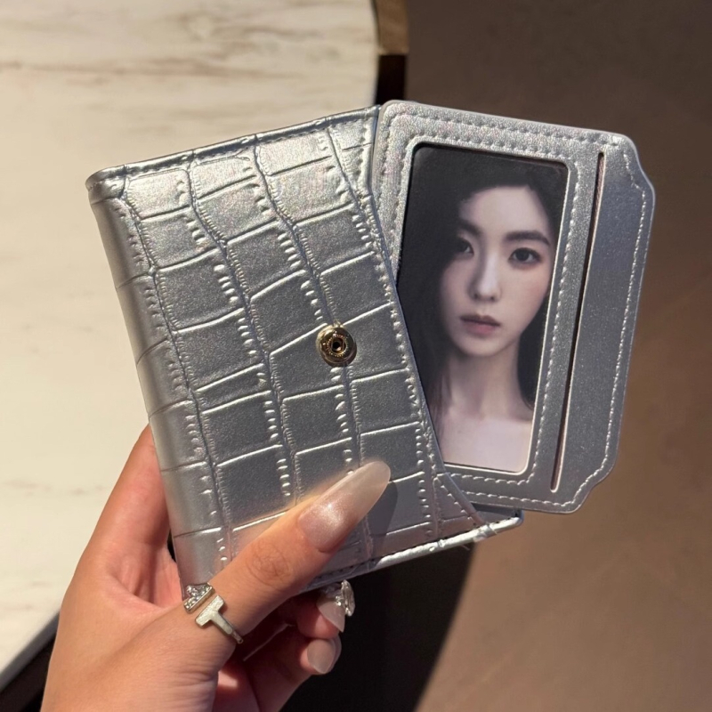 PU kožený peňaženka na karty s skladacím držiakom – vodotesná, ultra ľahká, polyesterová podšívka, leto 2025