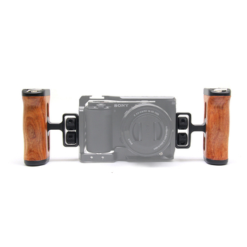 SLR fotoaparato medinė rankena – aliuminio lydinys, 1/4 sriegis, Rosewood akcentas