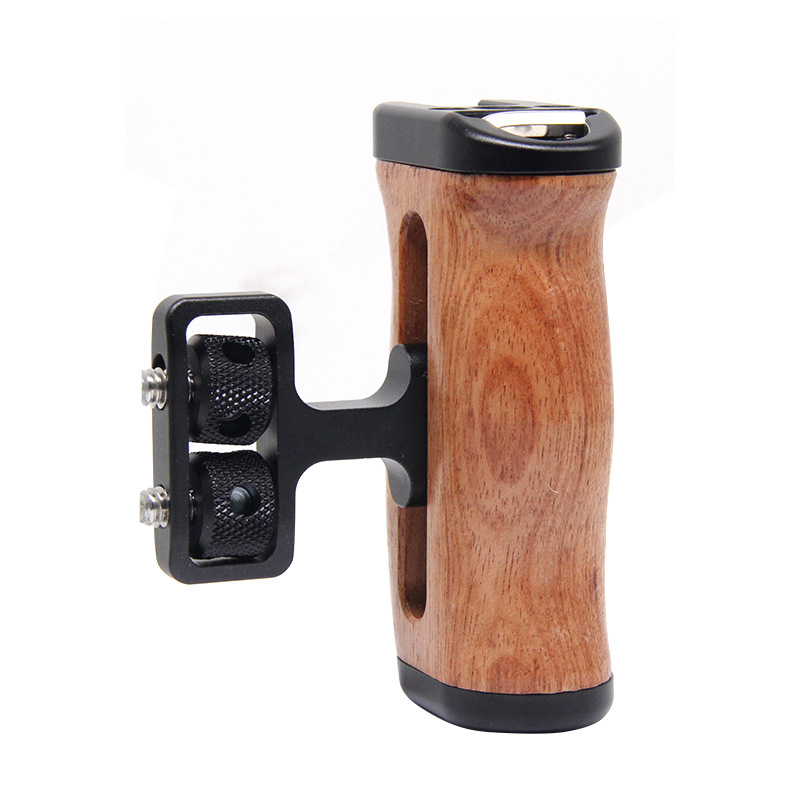 SLR fotoaparato medinė rankena – aliuminio lydinys, 1/4 sriegis, Rosewood akcentas