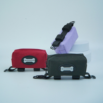 Dispenser na vrecká na psie exkrementy z Oxford materiálu, visací a na páse, prenosný a multifunkčný