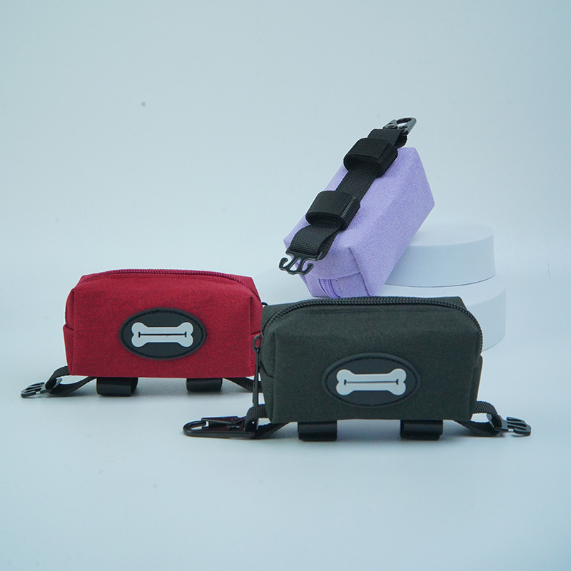 Dispenser na vrecká na psie exkrementy z Oxford materiálu, visací a na páse, prenosný a multifunkčný