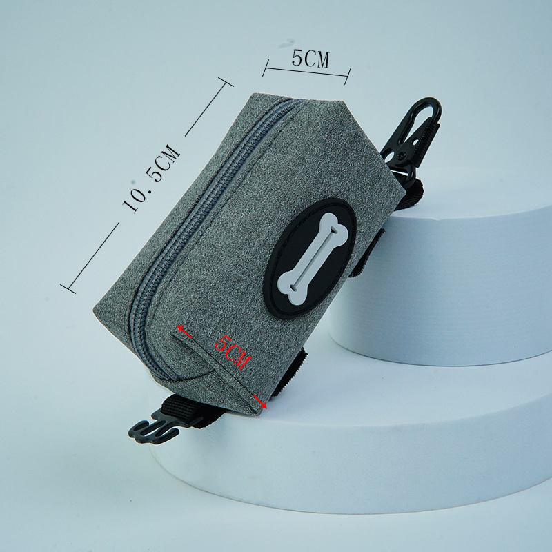 Dispenser na vrecká na psie exkrementy z Oxford materiálu, visací a na páse, prenosný a multifunkčný