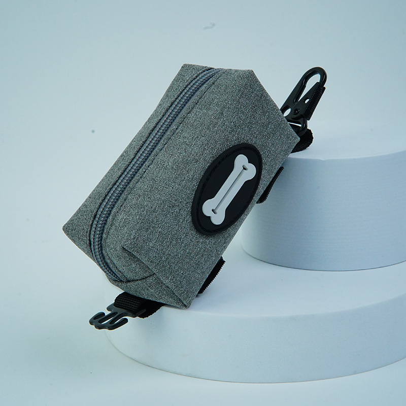 Dispenser na vrecká na psie exkrementy z Oxford materiálu, visací a na páse, prenosný a multifunkčný