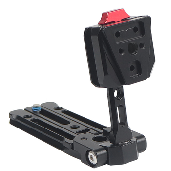 BGNing V-Mount Power Bracket за DSLR камери – Алуминиева сплав, 2–5 кг носимост, База за бързо освобождаване