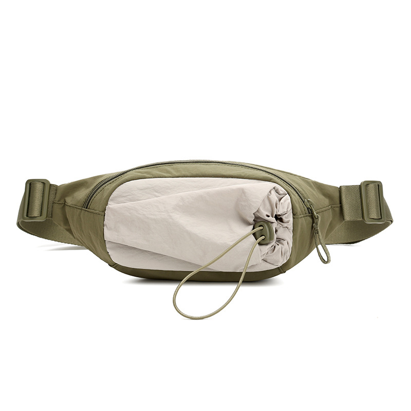 Vászon anyagú válltáska, szabadidős utazási stílus, 2025 nyár, cipzáras zárás, laminált belső zseb