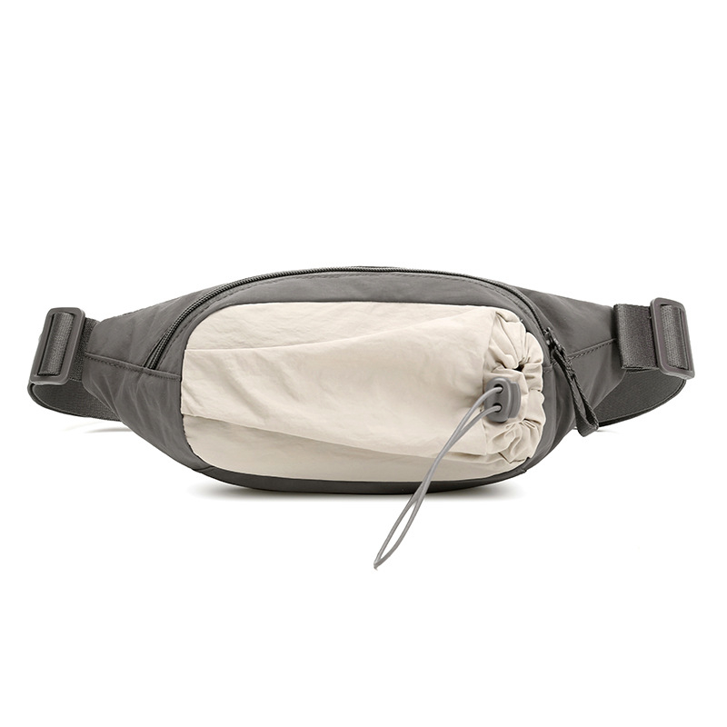 Vászon anyagú válltáska, szabadidős utazási stílus, 2025 nyár, cipzáras zárás, laminált belső zseb