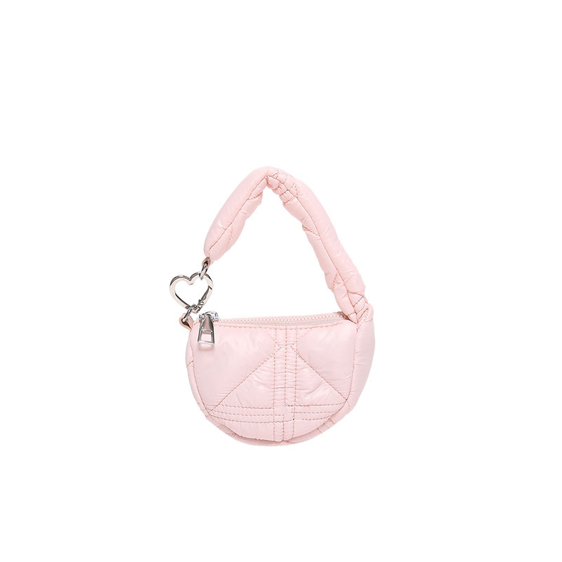 Монетник-портмоне от памук, еднообразен стил, свеж и сладък, дамски