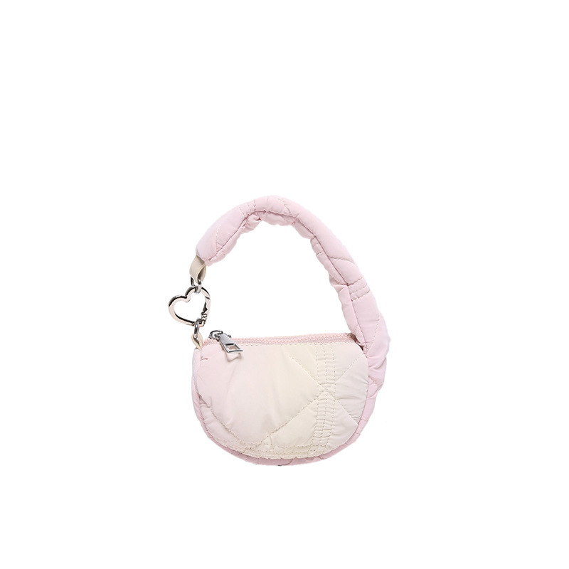 Монетник-портмоне от памук, еднообразен стил, свеж и сладък, дамски