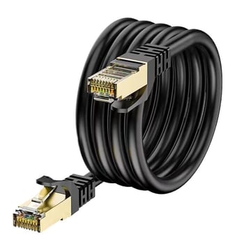 Cat6 Ethernet kabel s kristalnom glavom, bakreni vodiči, unutarnja i vanjska uporaba, kompatibilan s ADSL