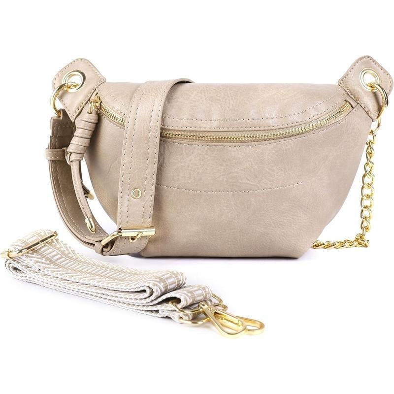 Unisex PU torbica za prsa i struk, crossbody, proljeće 2025, svakodnevna upotreba
