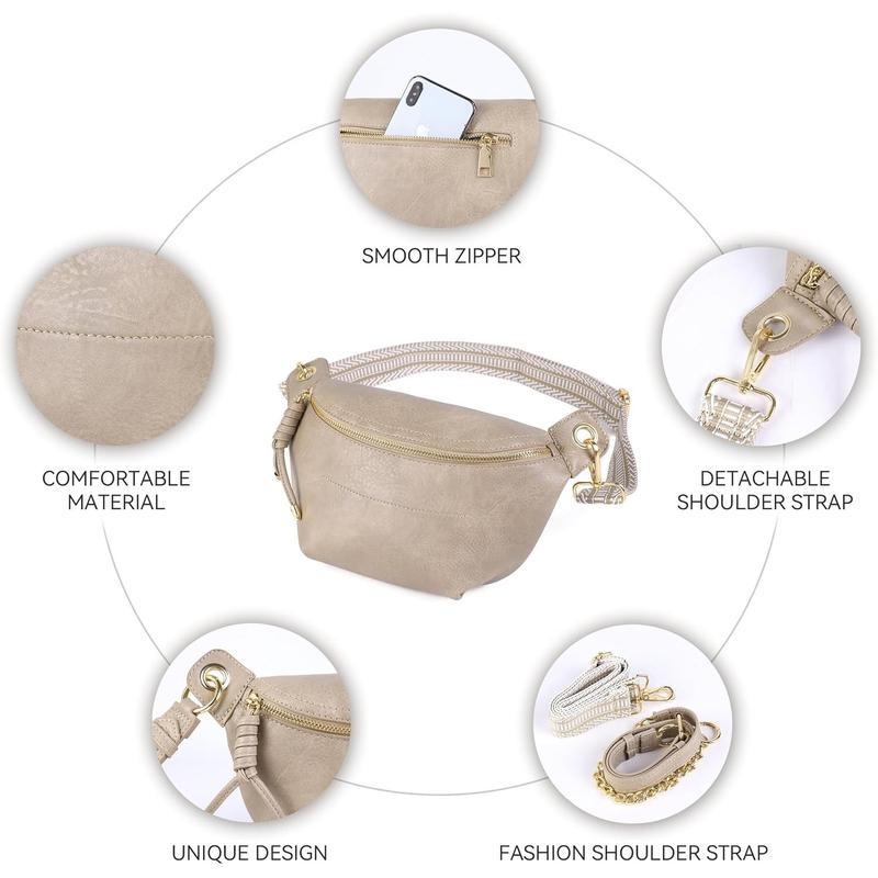 Unisex PU torbica za prsa i struk, crossbody, proljeće 2025, svakodnevna upotreba