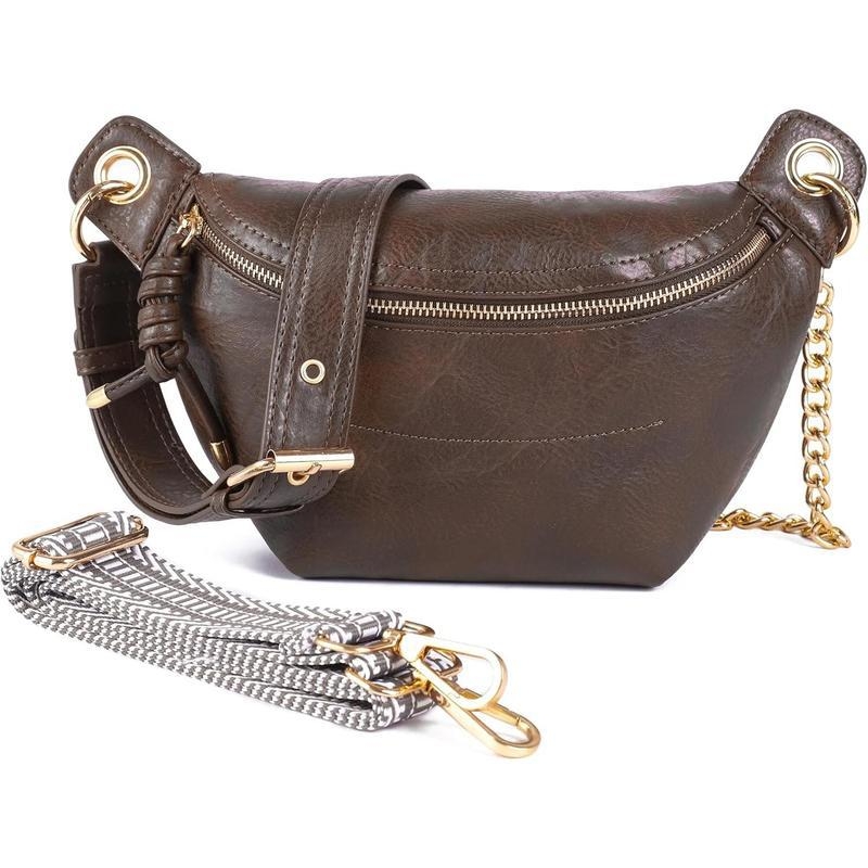 Unisex PU torbica za prsa i struk, crossbody, proljeće 2025, svakodnevna upotreba