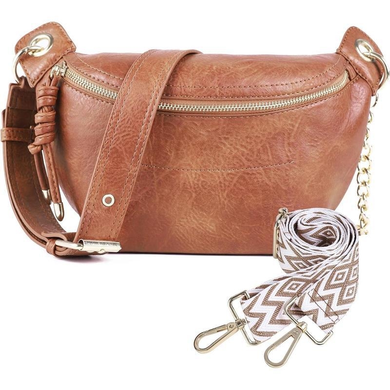 Unisex PU torbica za prsa i struk, crossbody, proljeće 2025, svakodnevna upotreba