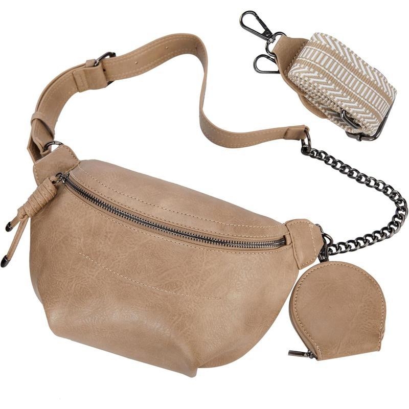 Unisex PU torbica za prsa i struk, crossbody, proljeće 2025, svakodnevna upotreba