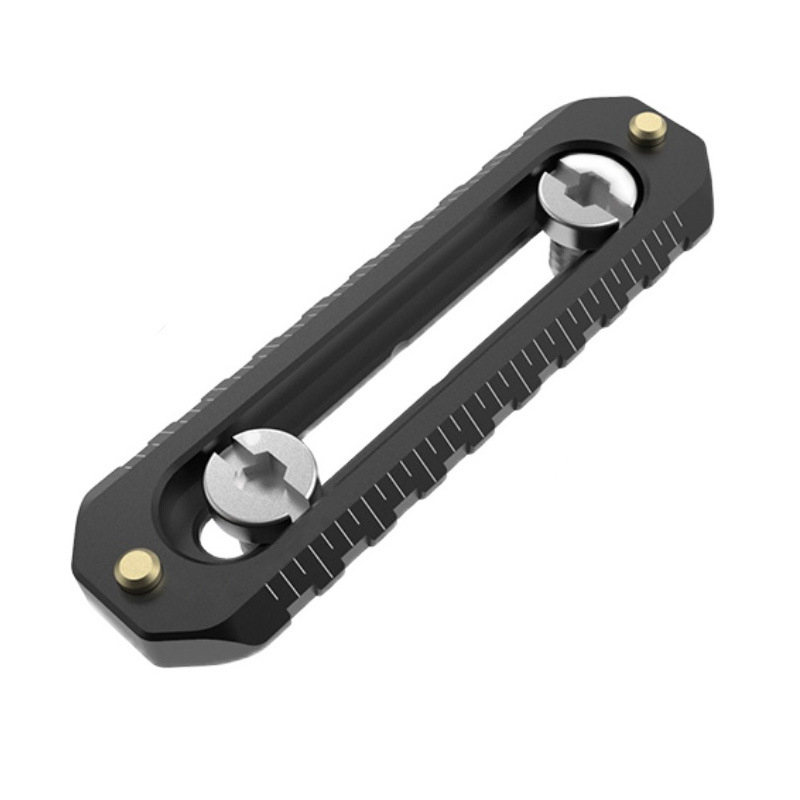 Fotókamerához való váz alumíniumötvözetből, NATO univerzális, kettőfejű, csúszásgátló, 1/4-es csavar