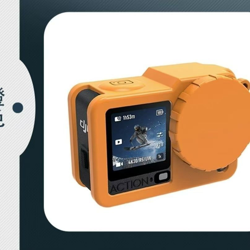 Wiersion husă de protecție din silicon pentru DJI Action6 - silicon alimentar; compatibil cu DJI Action6; set complet; imprimare logo suportată