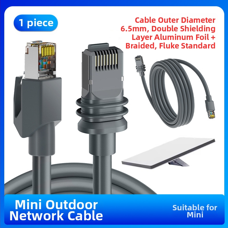 Kábel Ethernet kategórie 6e so stíněním, RJ-45, 1,2 Gbps, čistá meď s pozlátenými kontaktmi, dĺžky 0,5–46 m