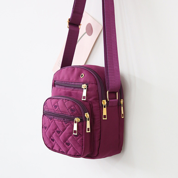 Torba preko ramena crossbody, Oxford tkanina, street trend, zatvarač, kvadratna torba za svakodnevnu upotrebu