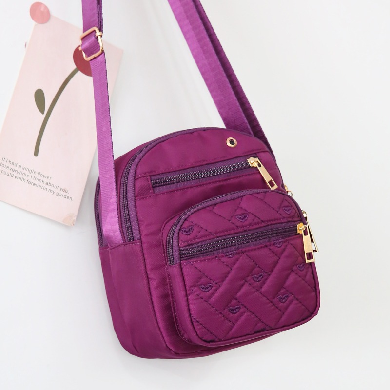 Torba preko ramena crossbody, Oxford tkanina, street trend, zatvarač, kvadratna torba za svakodnevnu upotrebu