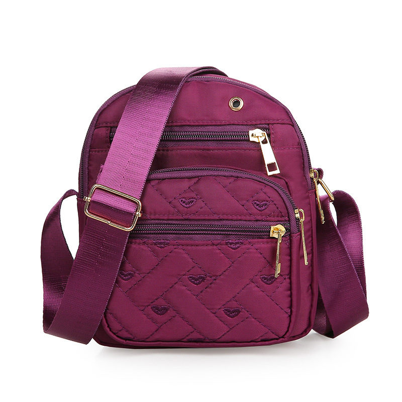 Torba preko ramena crossbody, Oxford tkanina, street trend, zatvarač, kvadratna torba za svakodnevnu upotrebu