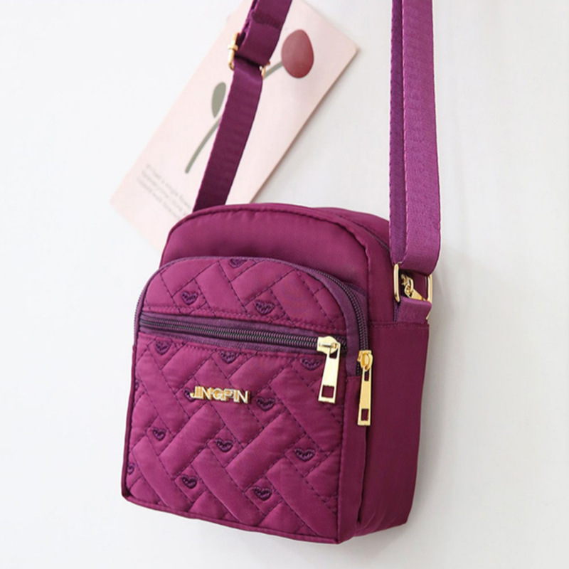 Torba preko ramena crossbody, Oxford tkanina, street trend, zatvarač, kvadratna torba za svakodnevnu upotrebu