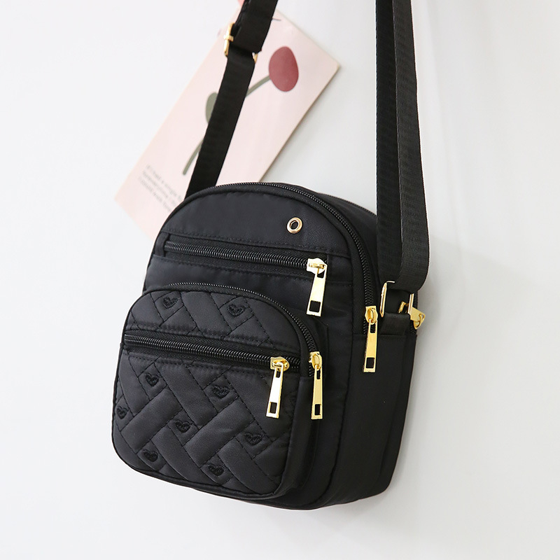 Torba preko ramena crossbody, Oxford tkanina, street trend, zatvarač, kvadratna torba za svakodnevnu upotrebu