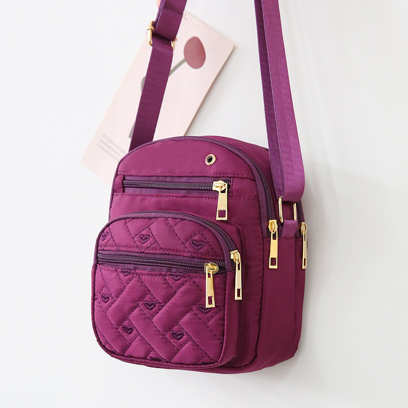 Torba preko ramena crossbody, Oxford tkanina, street trend, zatvarač, kvadratna torba za svakodnevnu upotrebu