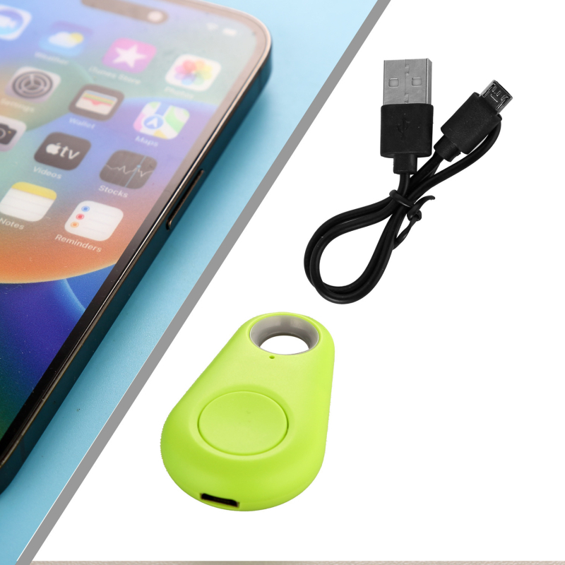 Bluetooth uređaj za sprječavanje gubljenja ključeva, torbi i kućnih ljubimaca s dizajnom kapljice vode; domet 15–30 m; alarm, fotografiranje i snimanje; ABS kućište