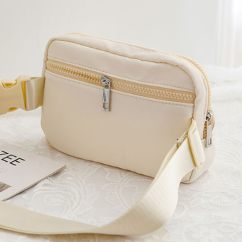 Torba za struk s višestrukim pretincima i unutarnjim međupodjelom, poliester, zatvaranje zipom, laminirani džep sa zipom, za slobodno vrijeme putovanja