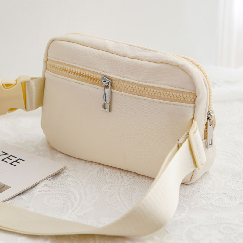 Torba za struk s višestrukim pretincima i unutarnjim međupodjelom, poliester, zatvaranje zipom, laminirani džep sa zipom, za slobodno vrijeme putovanja