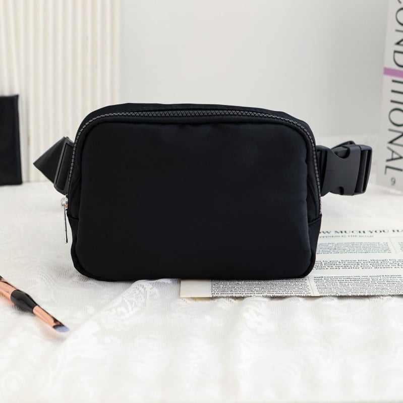 Torba za struk s višestrukim pretincima i unutarnjim međupodjelom, poliester, zatvaranje zipom, laminirani džep sa zipom, za slobodno vrijeme putovanja