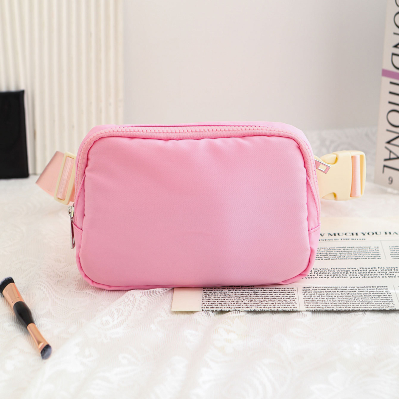 Torba za struk s višestrukim pretincima i unutarnjim međupodjelom, poliester, zatvaranje zipom, laminirani džep sa zipom, za slobodno vrijeme putovanja