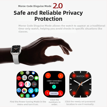 Смарт часовник със SIM карта и NFC, монитор на сърдечния ритъм, водоустойчив, AMOLED дисплей