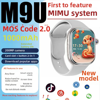 Смарт часовник със SIM карта и NFC, монитор на сърдечния ритъм, водоустойчив, AMOLED дисплей