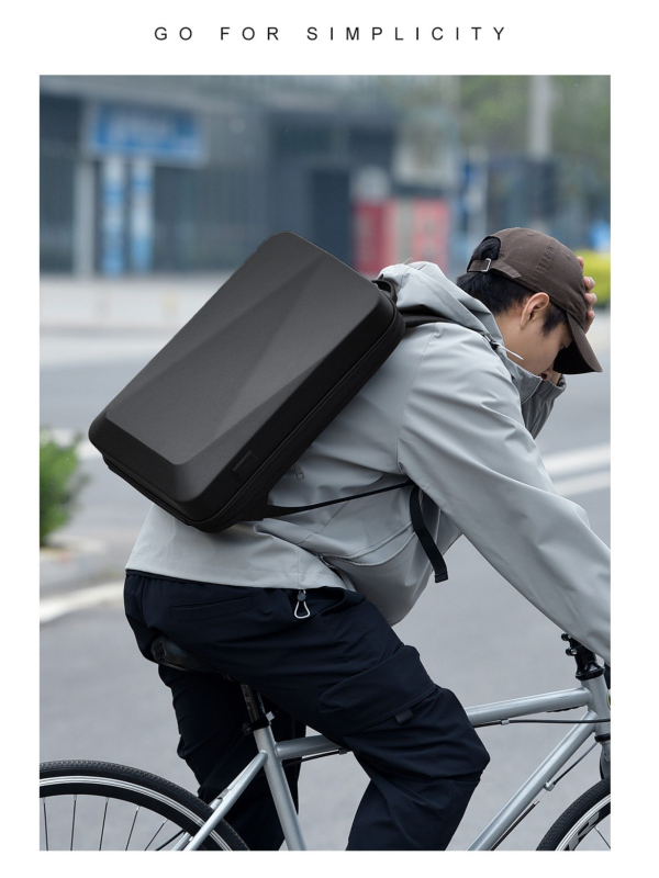 Rucsac extensibil cu husă dură pentru laptop, pentru călătorii de afaceri, impermeabil