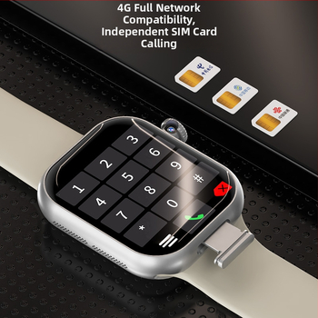 Смарт часовник със слот за карта за обаждания, AMOLED дисплей, Android съвместим, батерия 800 mAh, водоустойчив за ежедневна употреба