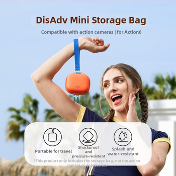 Geantă mică de depozitare pentru cameră Taixun Disadv Series, compatibilă cu DJI Action6/5/4, material EVA, de la Telesin