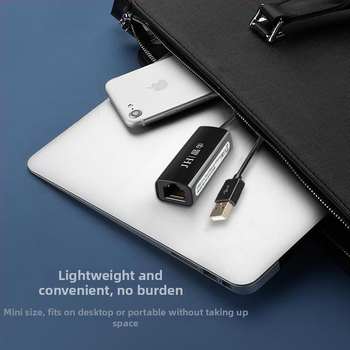 Jinghua Z310 adaptor USB-C către RJ45 Ethernet, USB 2.0, 10/100 Mbps, fără driver