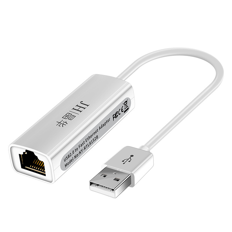 Jinghua Z310 adaptor USB-C către RJ45 Ethernet, USB 2.0, 10/100 Mbps, fără driver