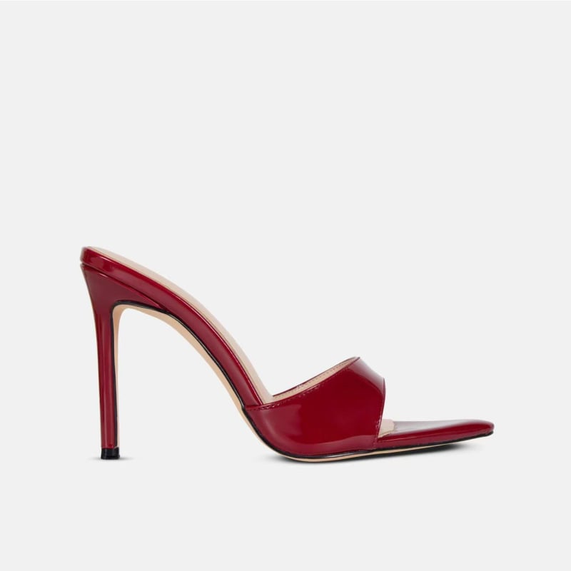 Stiletto sandalės su smaigiu piršto galiu — guma padas, vidus: Super Fiber, 2024 metų vasara