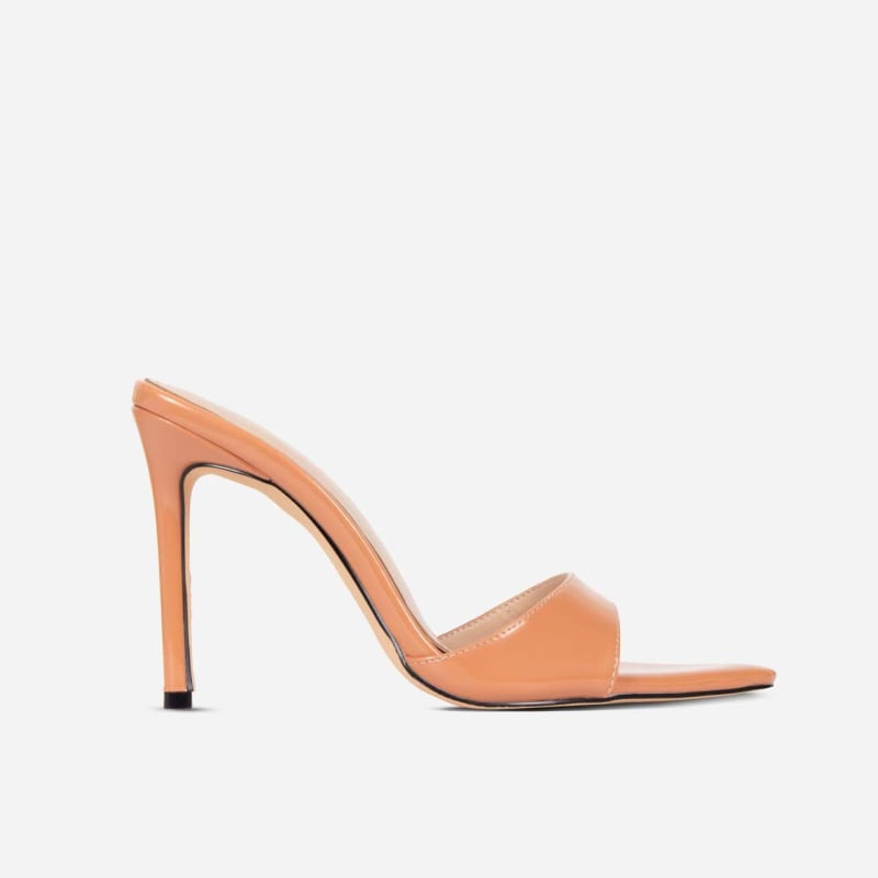 Stiletto sandalės su smaigiu piršto galiu — guma padas, vidus: Super Fiber, 2024 metų vasara