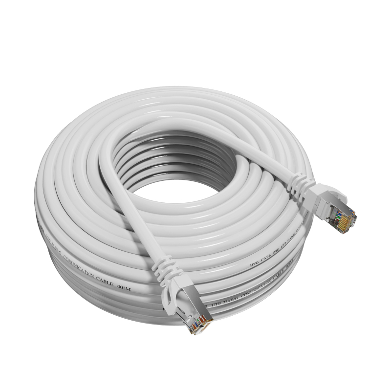 CAT6E RJ45 Gigabit mrežni kabel za unutarnju uporabu, 8-žilni uvijeni par, promjer 6 mm, ovojnica 2 mm, zlatni kontakti