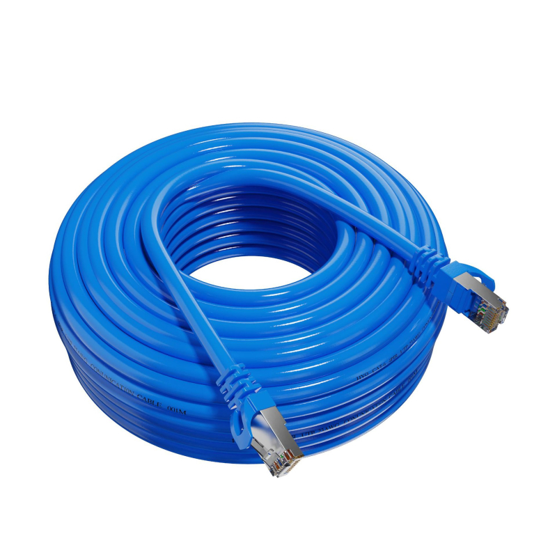 CAT6E RJ45 Gigabit mrežni kabel za unutarnju uporabu, 8-žilni uvijeni par, promjer 6 mm, ovojnica 2 mm, zlatni kontakti