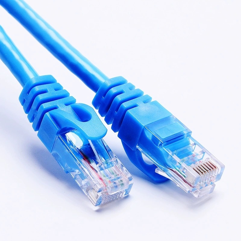 CAT6E RJ45 Gigabit mrežni kabel za unutarnju uporabu, 8-žilni uvijeni par, promjer 6 mm, ovojnica 2 mm, zlatni kontakti