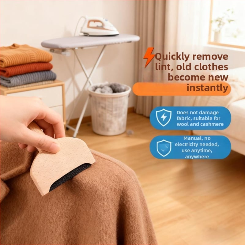 Îndepățător de scame pentru pulovere din lână — pieptene pentru cașmir, perie electrică de curățare, îndepărtător de păr pentru animale (Material: Lemn; Brand: Friendly; Stil: Modern simplu; Categorie: Role de păr, îndepărtare scame)