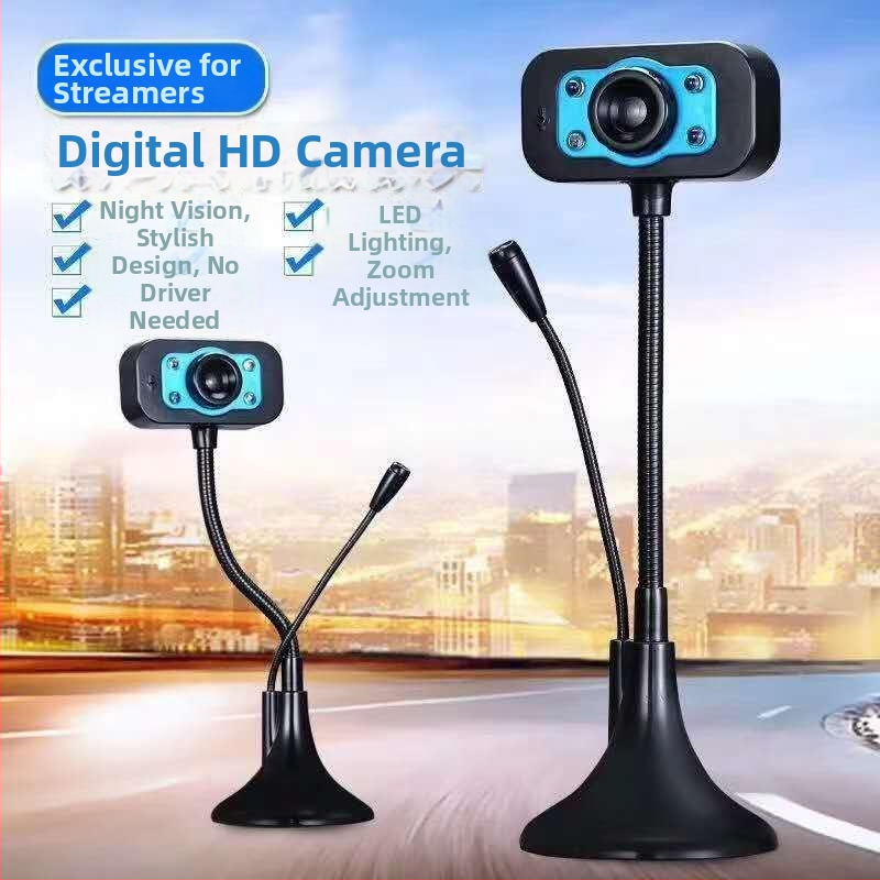 Webkamera darbvirsmai un klēpjdatoram ar iebūvētu mikrofonu, USB 2.0, 640x480, 30FPS