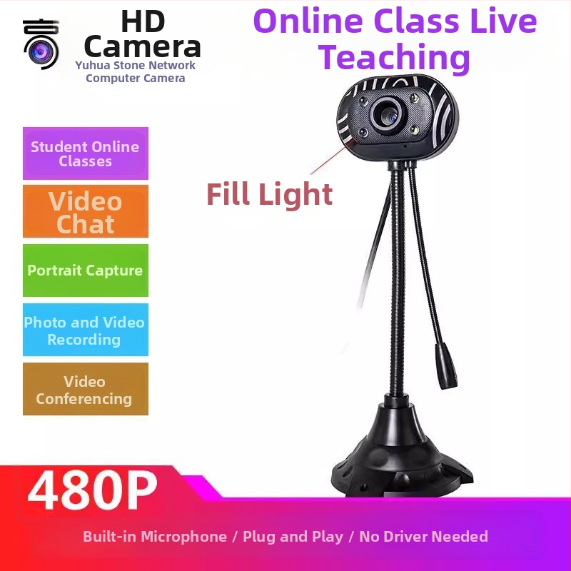 Webkamera darbvirsmai un klēpjdatoram ar iebūvētu mikrofonu, USB 2.0, 640x480, 30FPS