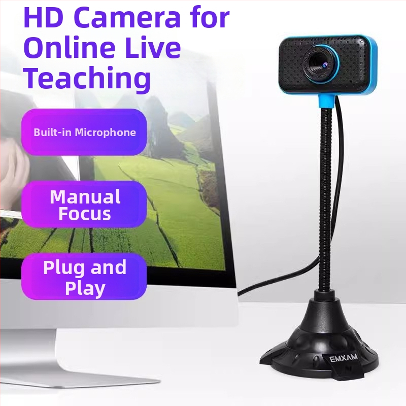 Webkamera darbvirsmai un klēpjdatoram ar iebūvētu mikrofonu, USB 2.0, 640x480, 30FPS